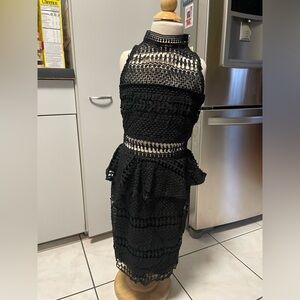 Sleeveless formal knee length  dress